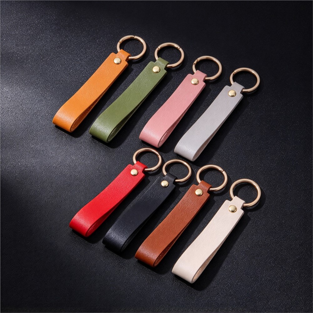 Leather Wallet Men - 1/5 buah Gantungan Kunci Kulit PU,