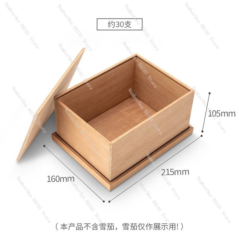 Premium Cigar Case - Kotak Humidor Cerutu Kayu Cedar Premium