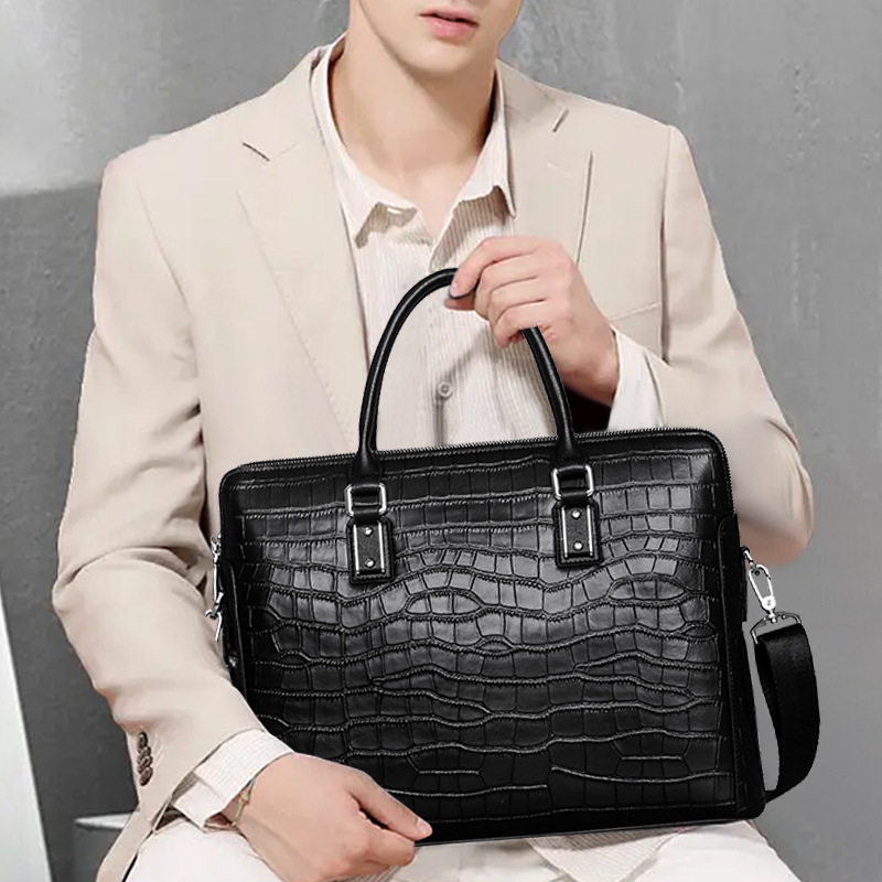 Leather Briefcase - Tas Kerja Pria Baru, Terbuat dari