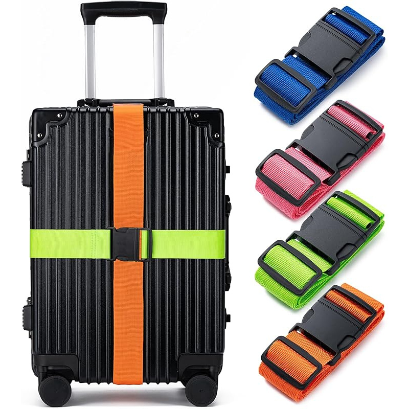 Travel Luggage Set - 4 Set Tali Pengikat Bagasi, Tali