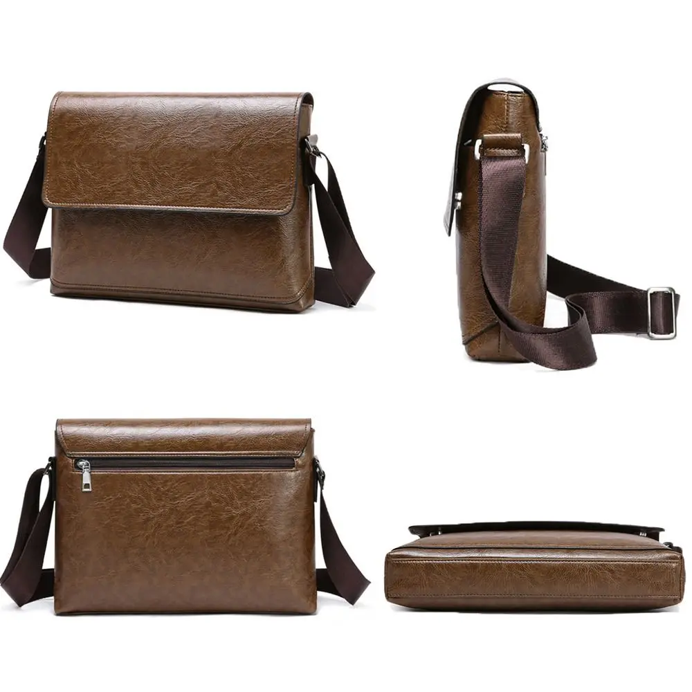 Tas Selempang Kulit PU Mewah M - Leather Wallet Men ulasan dan harga
