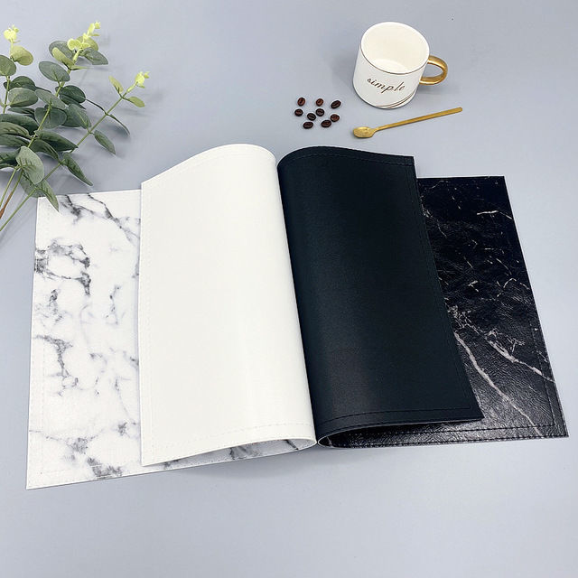 Alas Peralatan Makan Berbahan  - Marble Coaster Set ulasan dan harga