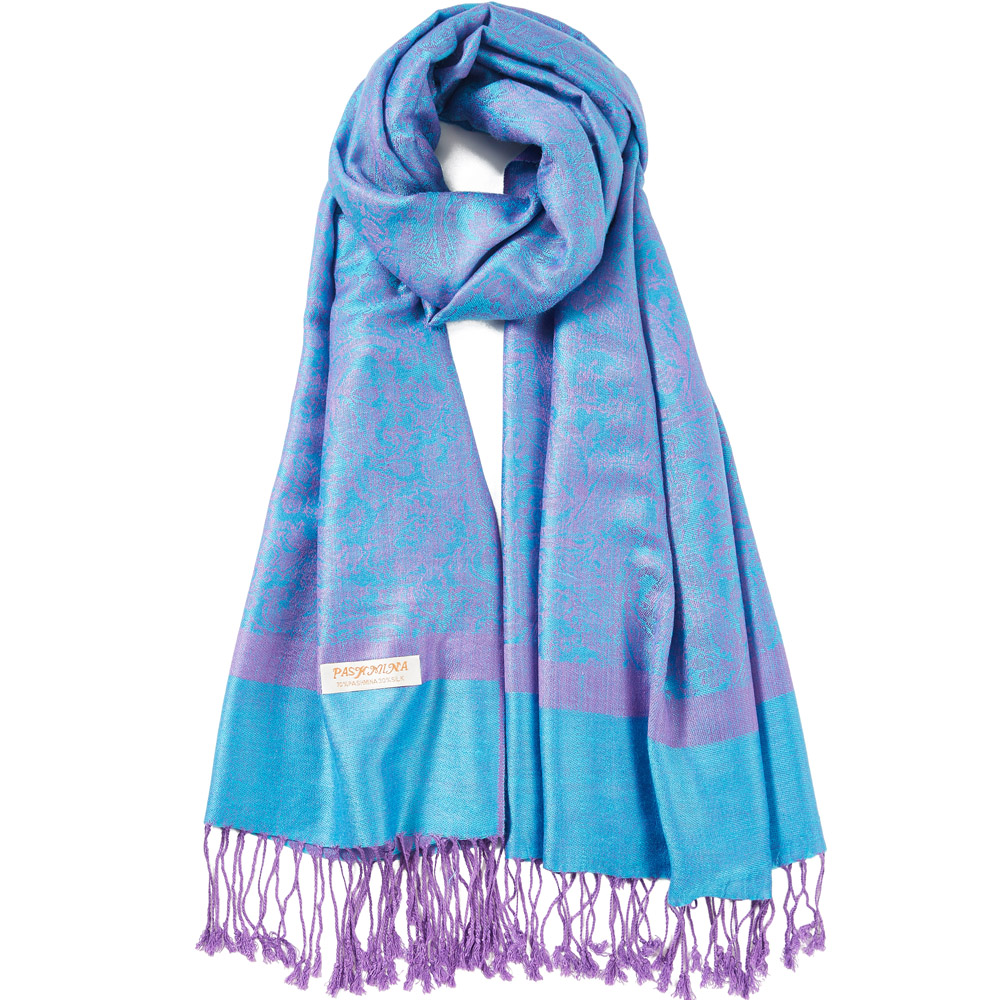 Paisley Pashmina Sutra Selenda - Cashmere Scarf ulasan dan harga