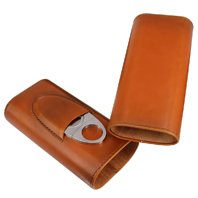 Kotak Kulit untuk 3 Batang Cer - Premium Cigar Case ulasan dan harga