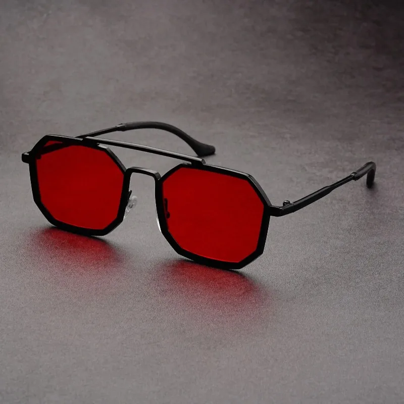 Kacamata Logam Bingkai Ganda B - Sunglasses Uv400 ulasan dan harga