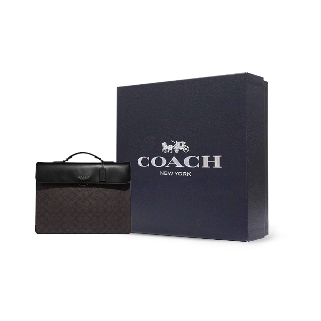 Tas Kerja Pria Besar COACH Gra - Leather Briefcase ulasan dan harga