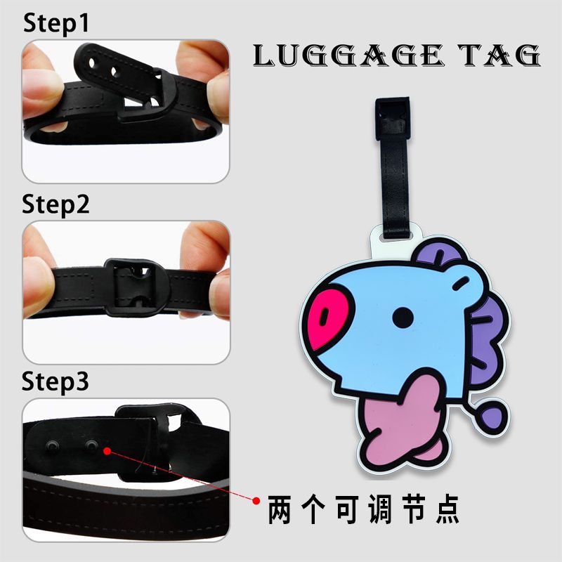 BT21 Gantungan Kunci Kartun Lu - Travel Luggage Set ulasan dan harga