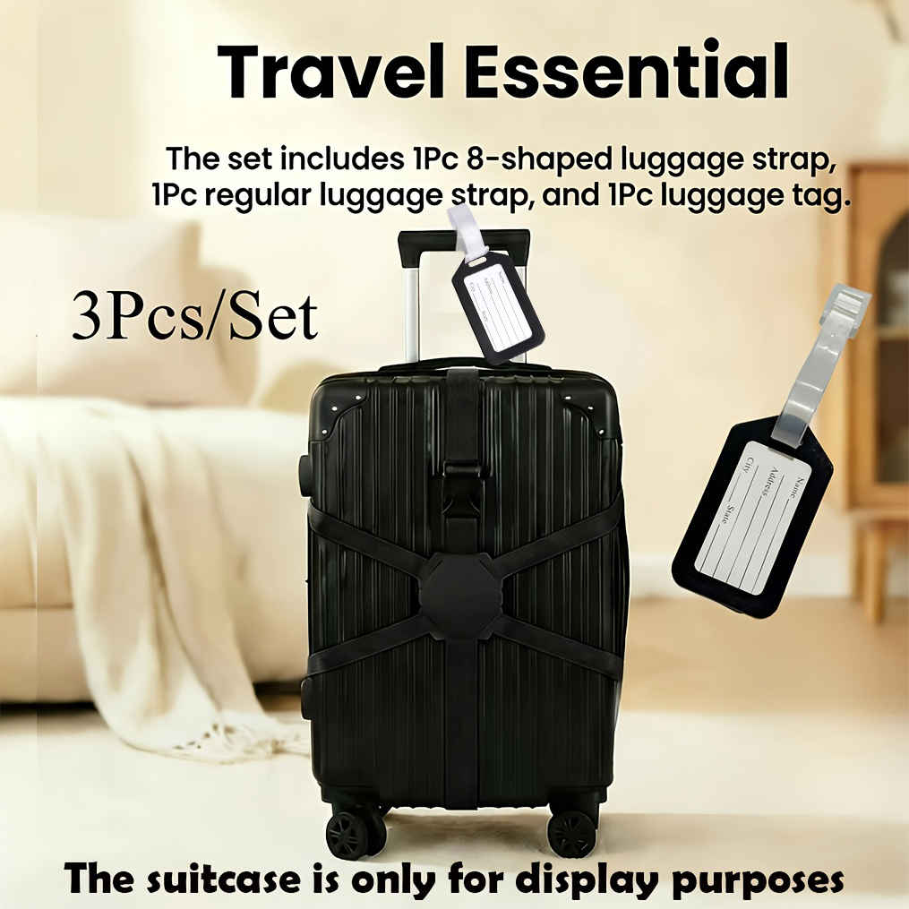 Set 3-Potong (2 Tali Pengikat  - Travel Luggage Set ulasan dan harga