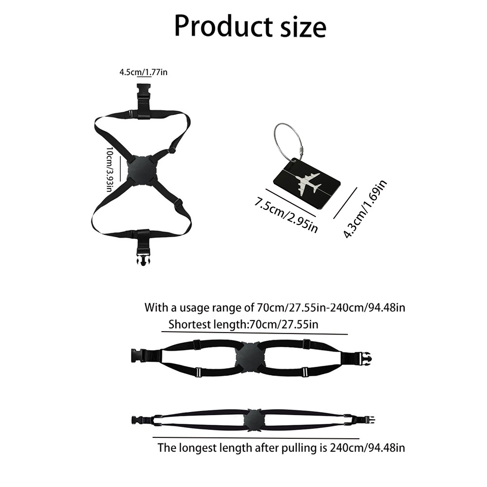 2 Buah/Set Set Kombinasi Label - Travel Luggage Set ulasan dan harga