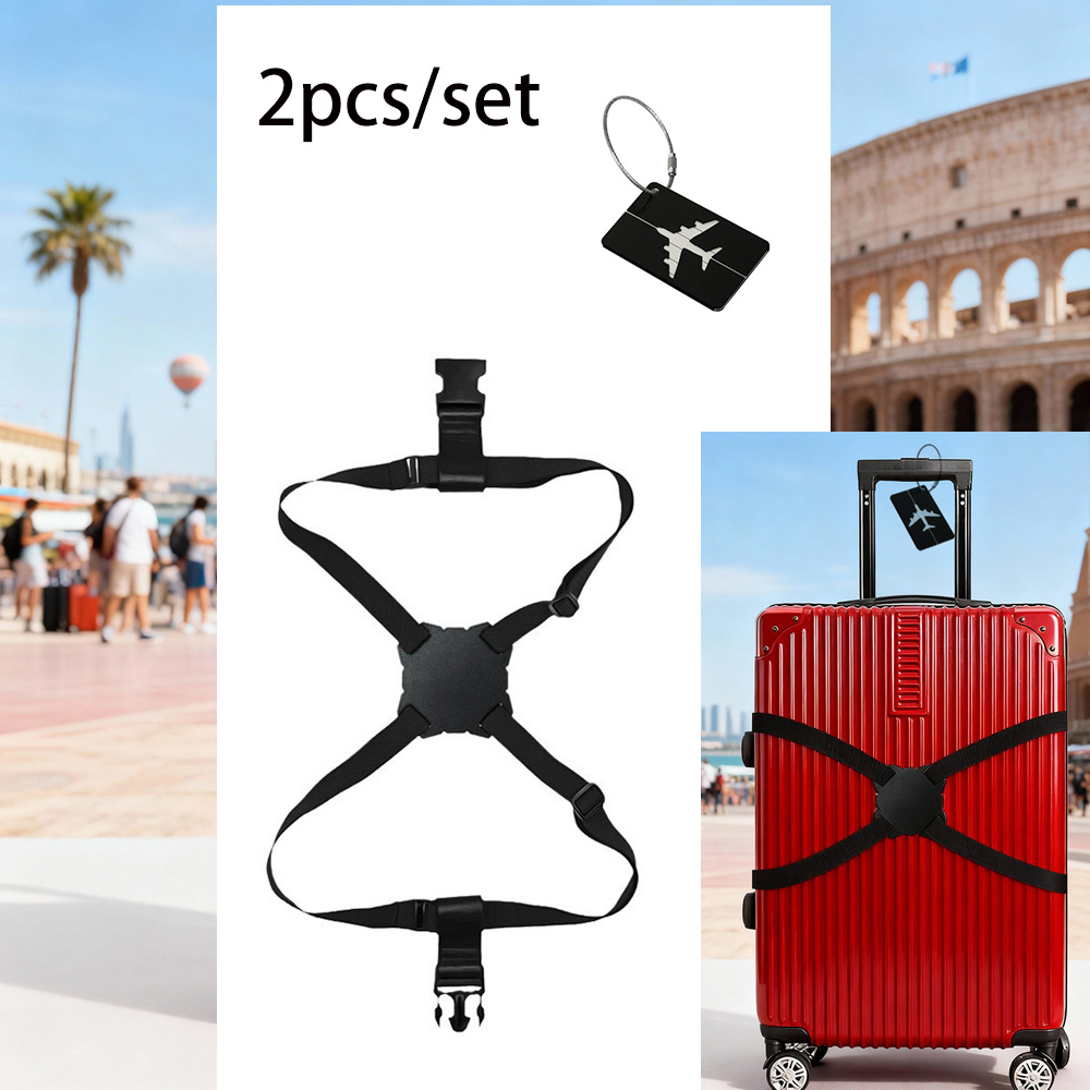 2 Buah/Set Set Kombinasi Label - Travel Luggage Set ulasan dan harga