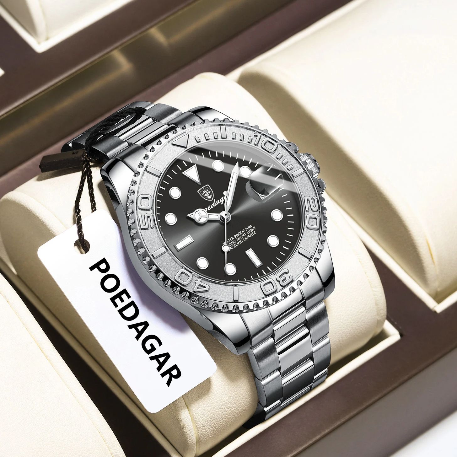 POEDAGAR Jam Tangan Pria Olahr - Luxury Watch Men ulasan dan harga