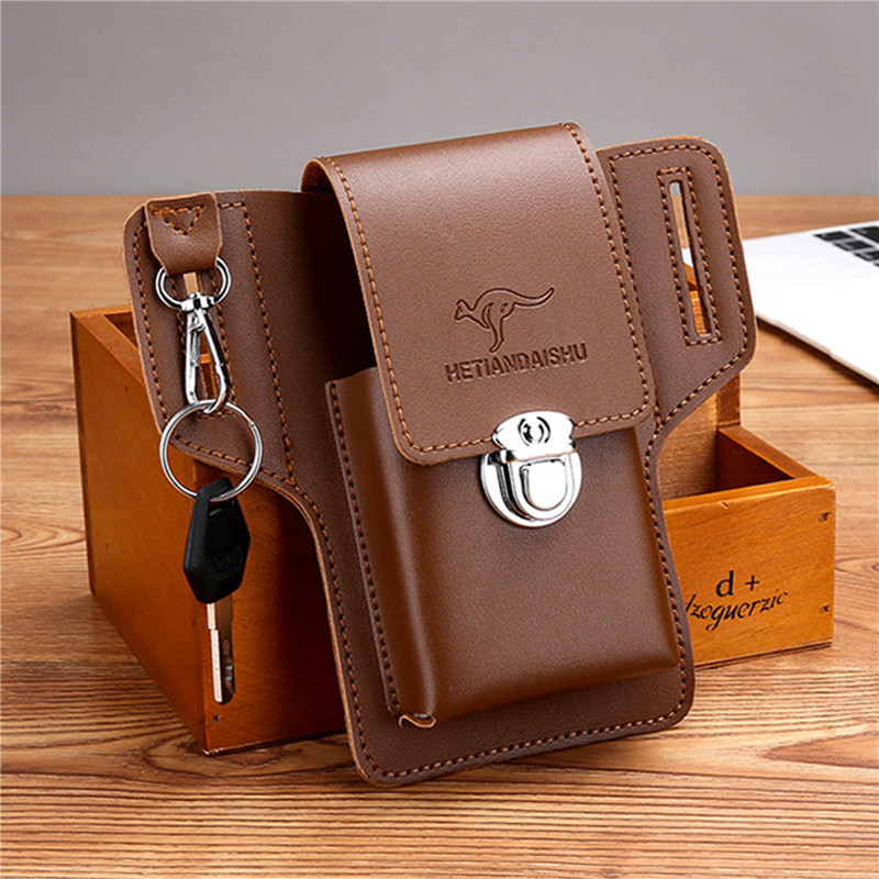 Tas Sabuk Ponsel untuk Pria, K - Leather Wallet Men ulasan dan harga