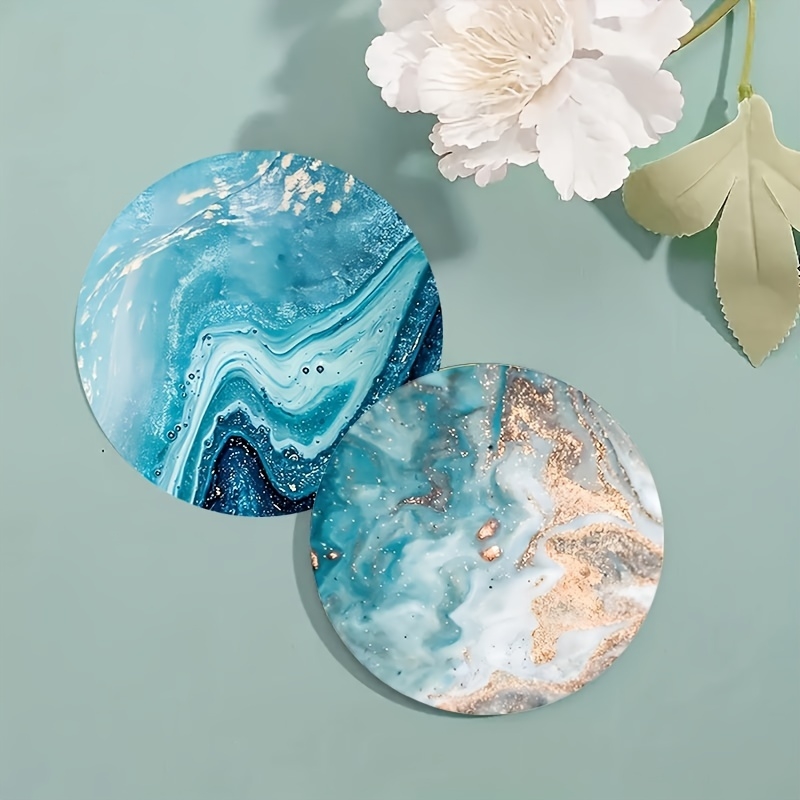 Set Tatakan Gelas & Alas Meja  - Marble Coaster Set ulasan dan harga