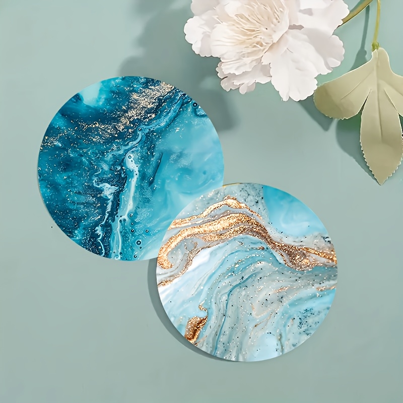 Set Tatakan Gelas & Alas Meja  - Marble Coaster Set ulasan dan harga