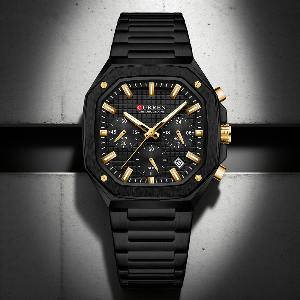 CURREN Jam Tangan Chrono Perse - Luxury Watch Men ulasan dan harga