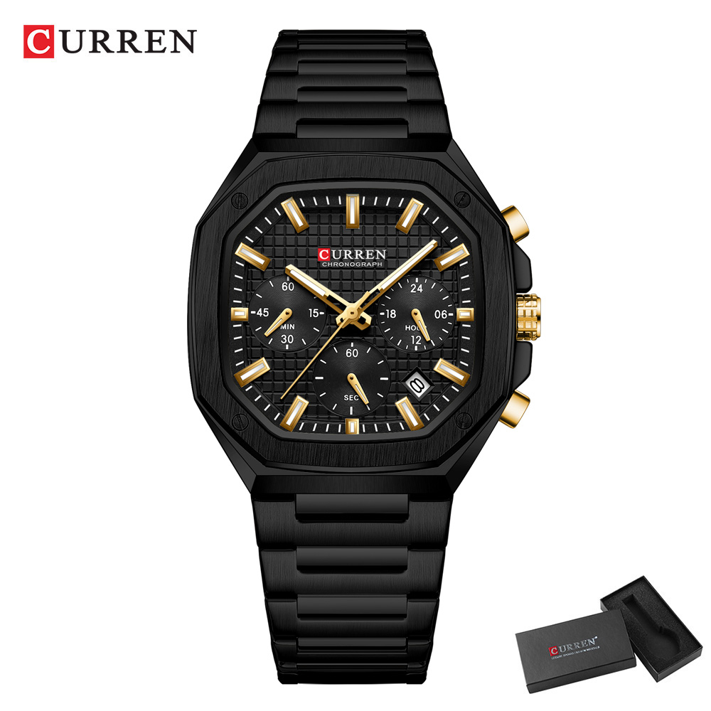 CURREN Jam Tangan Chrono Perse - Luxury Watch Men ulasan dan harga