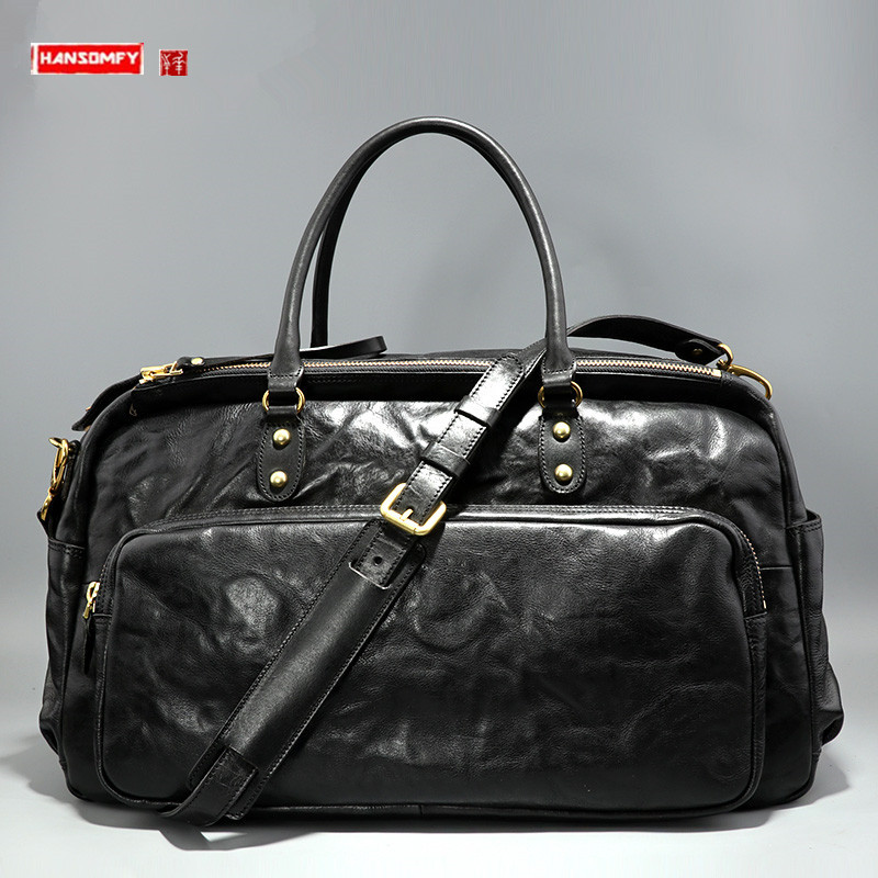 Tas Travel Pria Bisnis Gaya Ko - Leather Briefcase ulasan dan harga