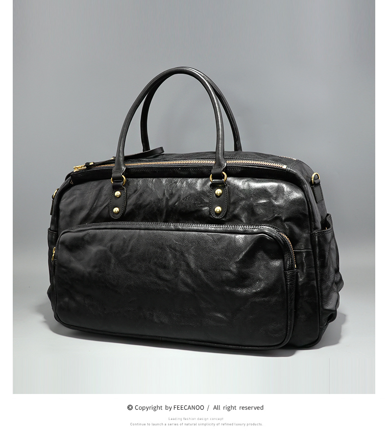 Tas Travel Pria Bisnis Gaya Ko - Leather Briefcase ulasan dan harga
